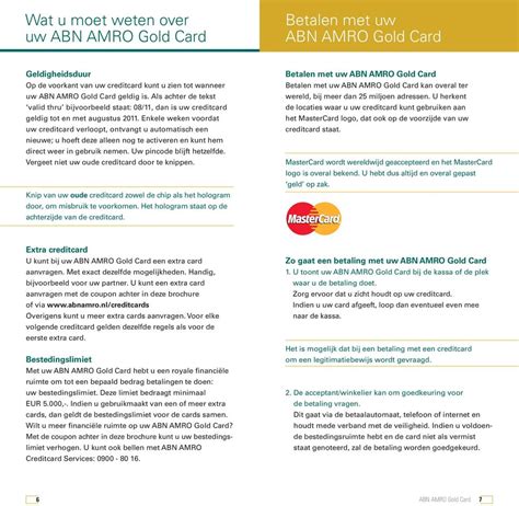 abn amro credit card activeren